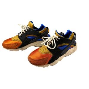 Nike Air Huarache Multicolor Women's Size 9 Orange Blue Black Yellow Sneakers